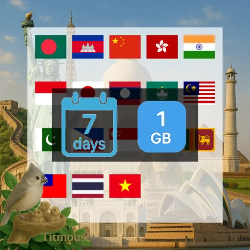 Asia - 1 GB - 7 Days