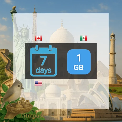 North America - 1 GB - 7 Days