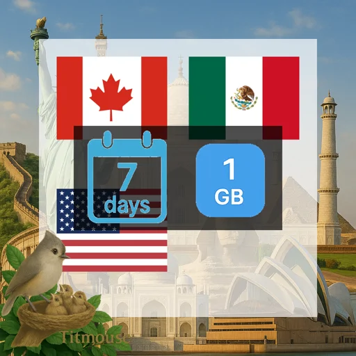 North America - 1 GB - 7 days