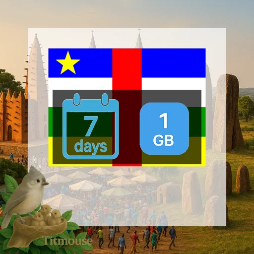 Central African Republic - 1 GB - 7 Days