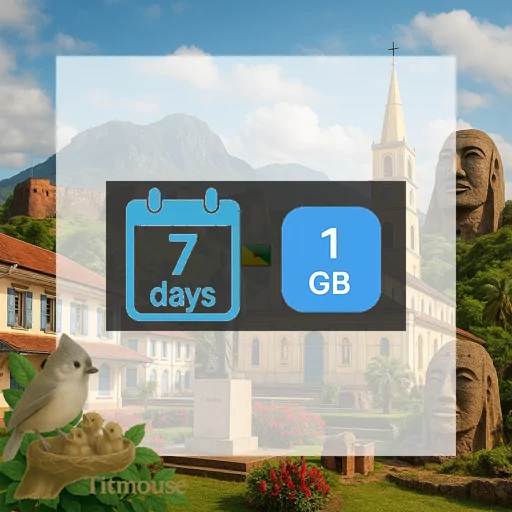French Guiana - 1 GB - 7 days