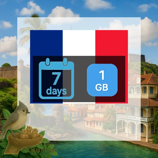 Guadeloupe - 1 GB - 7 Days