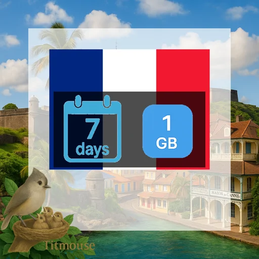 Guadeloupe - 1 GB - 7 Days
