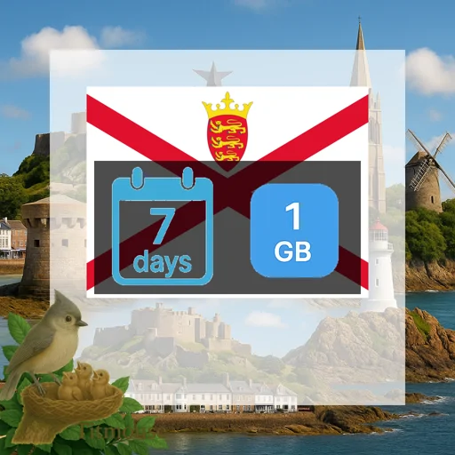 Jersey - 1 GB - 7 Days