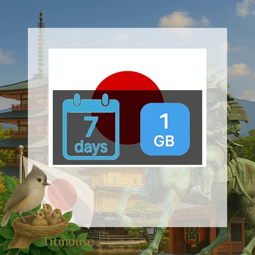 Japan - 1 GB - 7 Days