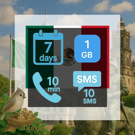 Mexico - 1 GB - 10 SMS - 10 Mins - 7 Days