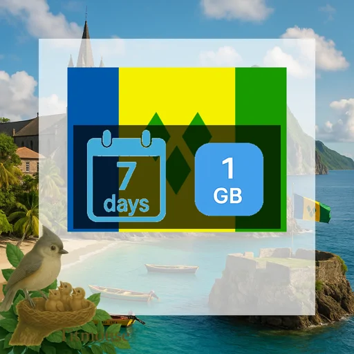 Saint Vincent and the Grenadines - 1 GB - 7 Days