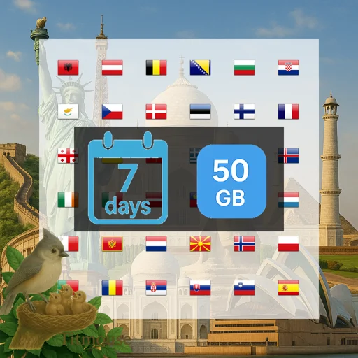 Europe - 50 GB - 7 days
