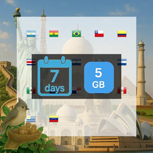 Latin America - 5 GB - 7 days