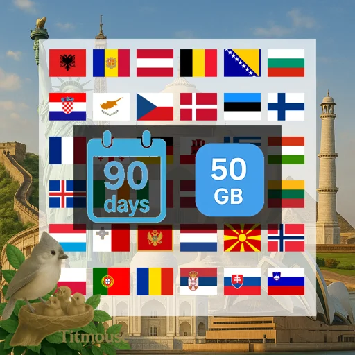 Europe - 50 GB - 90 Days